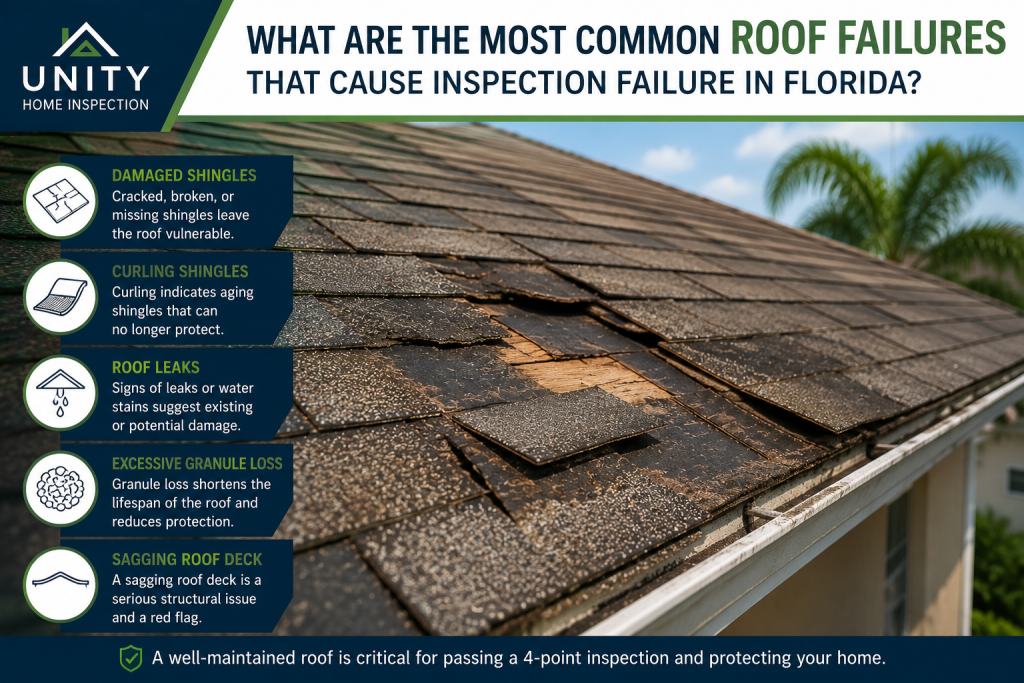 Common Roof Failures Home Inspection Florida